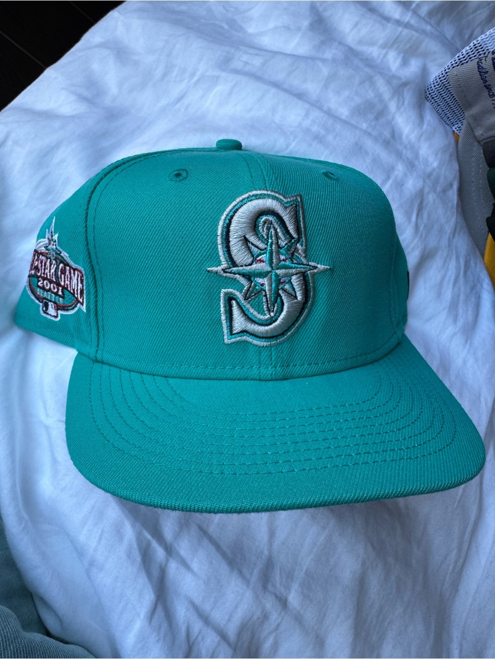 New Era 59Fifty Seattle Mariners Teal 7 1/2 Fitted 2001 All Star Patch